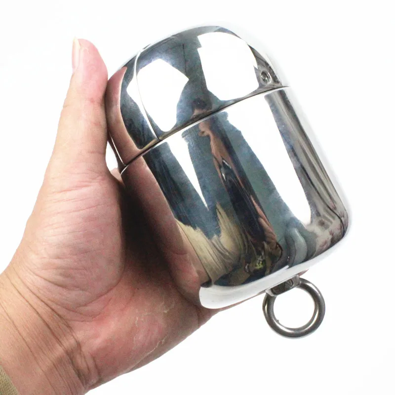 Мужской кротальный кулон из нержавеющей стали 6 размеров противоударный для яиц