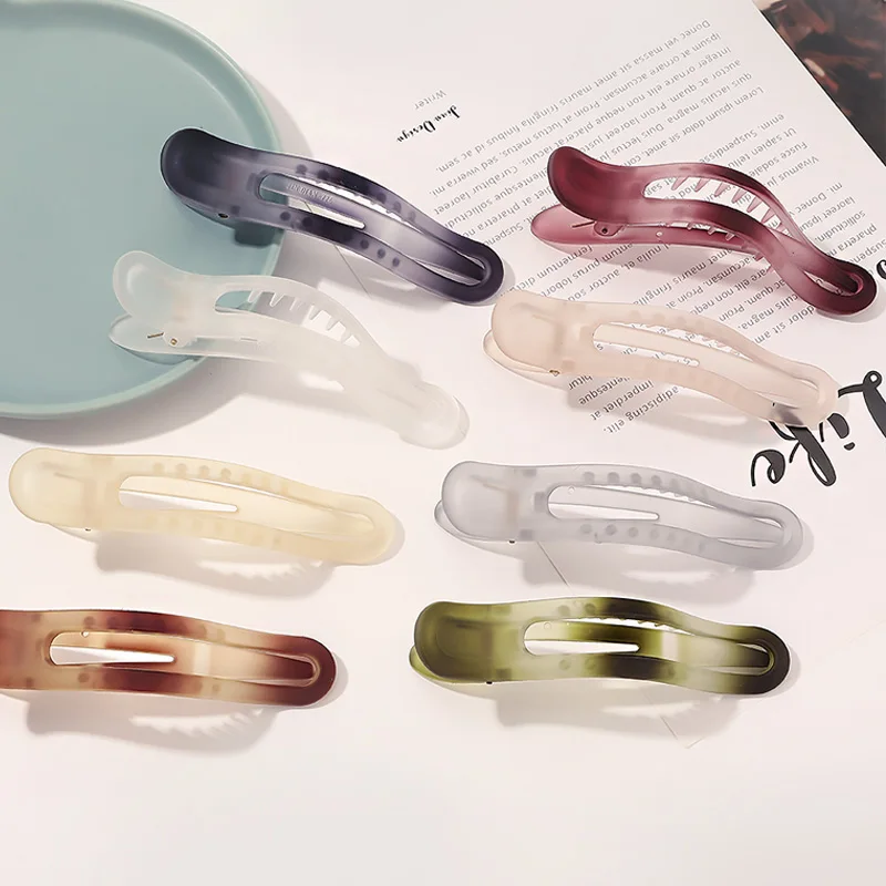

2021 New Claw Clip for Women Tough Colorful Acrylic Hair Claw Hair Clamps Crab for Hair Accessories Make UP Tool Headwear