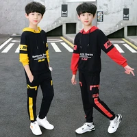 boys sweatshirt kids sports suit 2021 new spring autumn childrens sports clothes korean version handsome set hoodiespants