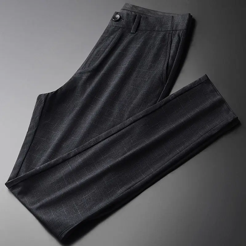 

Модные деловые брюки для отдыха из тонкой текстурной ткани мужские весенние прямые брюки нового сезона 2020