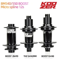 koozer bm550 32h mtb boost hub bike micro spline hub 14212 14812 11020mm for shimano deore xt m8100 m7100 m6100 12 speed