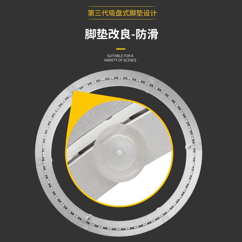 Description Picture 4 of itemHQ UL1 Smooth Aluminum Alloy Round Turntable Dinning Table Swivel Plate Rotating Bearings Lazy Susan with MUTE STRAP