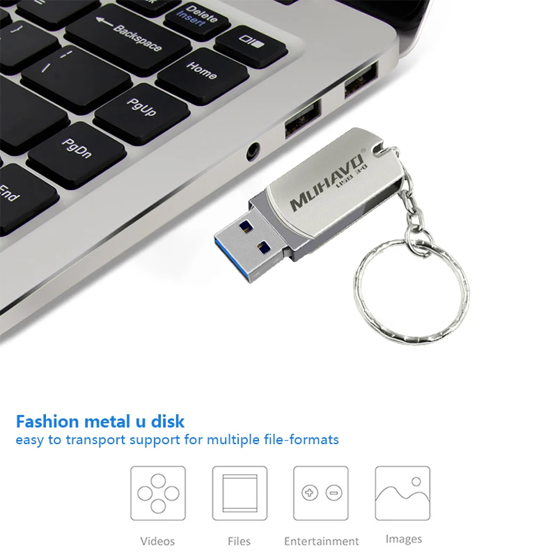 Металлическая usb флешка 3 0 128 ГБ Флешка 64 Гб 32 16 вращающийся 8 карта памяти |