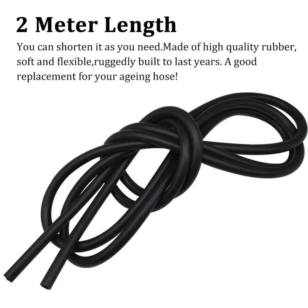 

Wiper 5Pcs/Set 2M Windscreen Car Water Wiper Nozzle Washer Spray Jet Hose Pipe 4pcs Black Connectors Car Accessories
