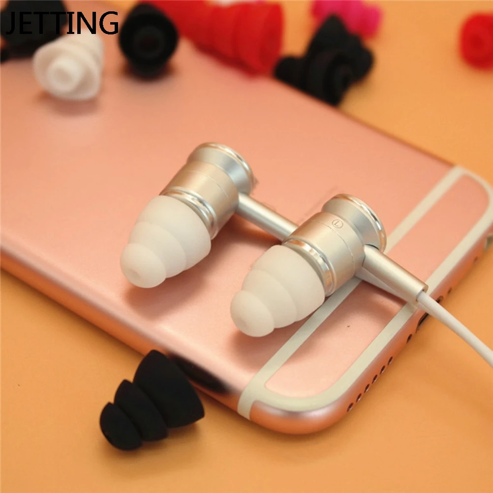 

6 шт./3 пары, три слоя, силиконовые чехлы для наушников в ухо, крышки, сменные вкладыши, вкладыши, наушники, вкладыши, подушечки для ушей