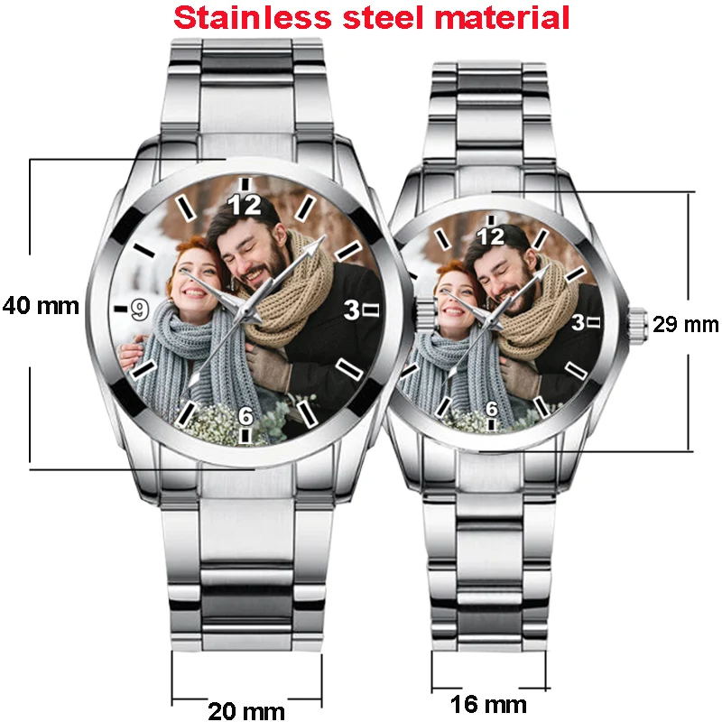 

Creative Watch Customize Photo Logo Watches Custom Wristwatch Name Picture Printing Personality DIY Watch Gift for Friend