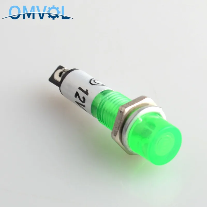 5 шт. 7 мм индикатор питания пилот светильник лампа Xd7-1 - Цвет: 24V green 7mm