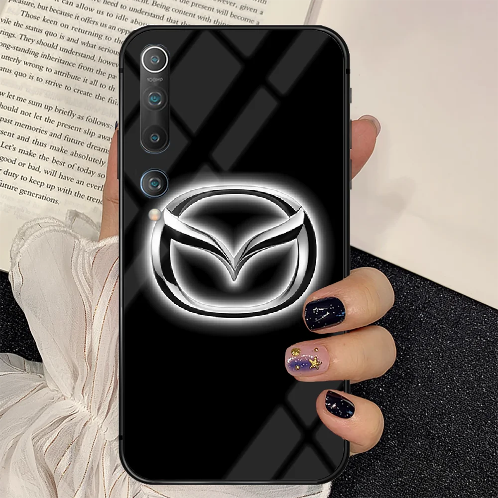 

Mazda Sports car Phone Tempered Glass Case Cover for Xiaomi Mi A F X POCO M Note 3 9 10 11 i T Pro Lite Fashion Trend Shell