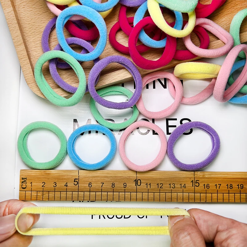 50 шт. Однотонные резинки для волос в Корейском стиле |
