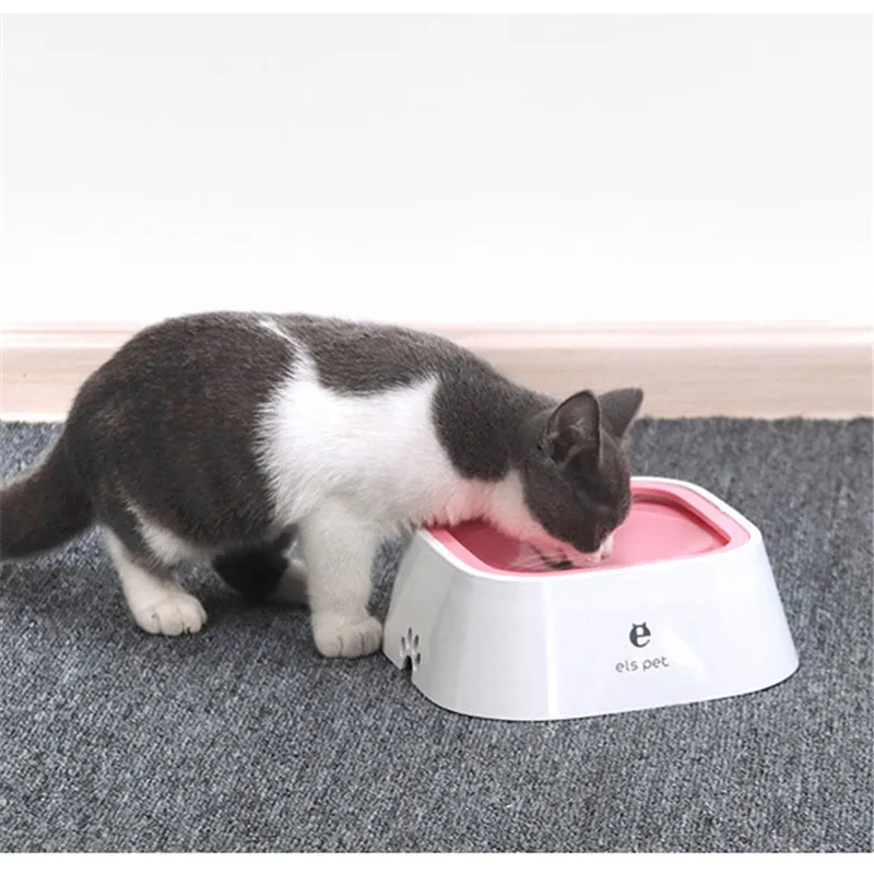 Питьевая вода для собак чаша 1.5л плавающая не смачивающая рот миска кошек без