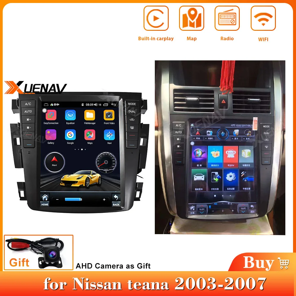 Автомагнитола 2din мультимедийный плеер DVD для Nissan teana 2003 2007 автомагнитола