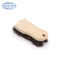 rubber handle horsehair brush gray washing hang tools with hole for car interior cleaning auto detailing detail car wash clean