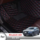 Для Mitsubishi ASX 2013 2014 2015 2016 2017 2018 2019 автомобильные напольные коврики ковры на заказ Авто аксессуары для интерьера