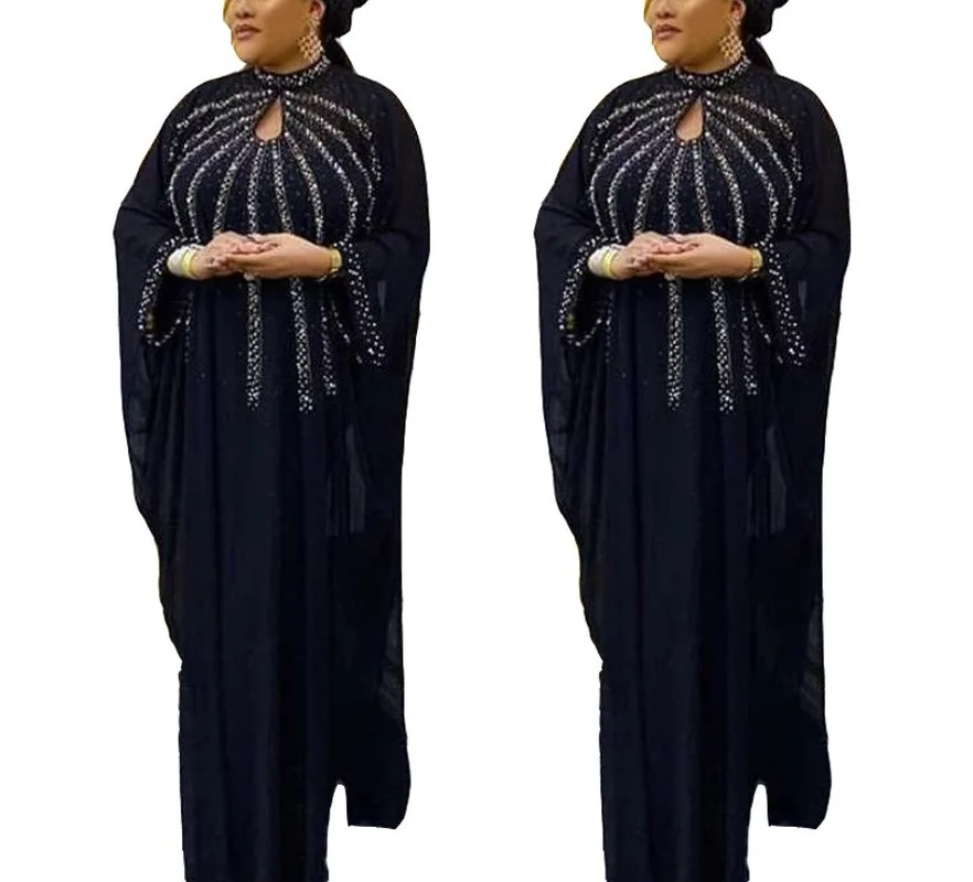 Дубайский хиджаб Печати Элегантное женское платье в винтажном стиле с длинным