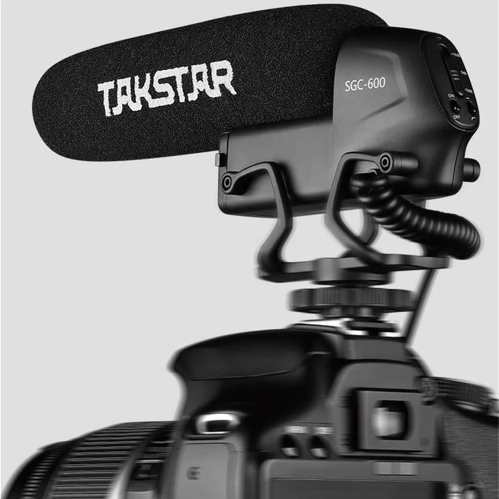 TAKSTAR SGC 600 микрофон для интервью фотография конденсаторный записи DSLR камеры DV
