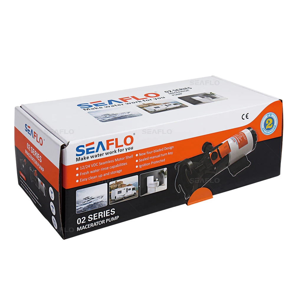 Судовой мацераторный насос SEAFLO 02 Series 12GPM 45LPM|rule pump|12v macerator pumpmarine pump |