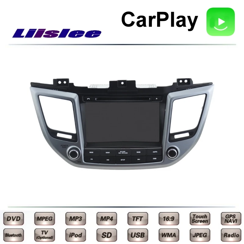Для Hyundai ix35 Tucson ix 35 2015 2016 2017 LiisLee Автомобильный мультимедийный ТВ DVD GPS Радио Carplay