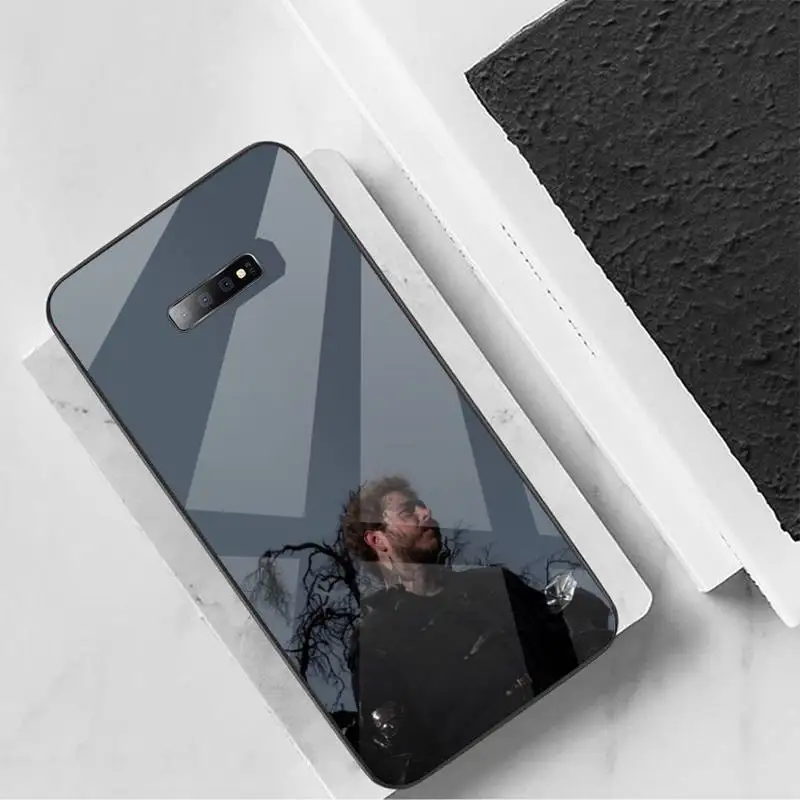 

Post malone American singer Phone Case Tempered glass For Samsung S6 S7 edge S8 S9 S10 e plus note8 9 10 pro