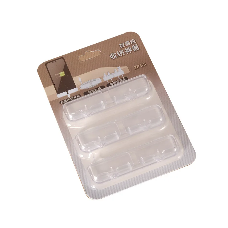 

Cable Manager Hub Data Cable Storage Desktop Finishing Fixed Buckle Network Cable Routing Under Desk Cable Management Tray