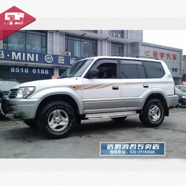 Наклейка на автомобиль для Toyota Prado 98-03 V6 3400 наклейка кузов разноцветная полоска