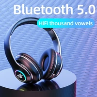 wireless headphones bluetooth earphone 5 0 deep bass stereo noise reduction gaming headsets for mobile