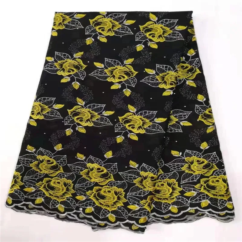 Cassiel Soft Cotton Lace Fabric High Quality African Swiss Embroidery Women For Dress | Дом и сад