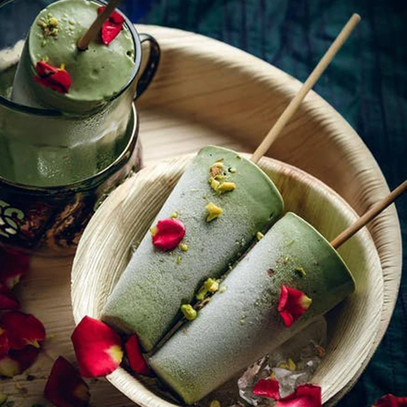 50 Pcs/Set Wooden Popsicle Sticks Natural Wood Colored Ice Cream Kids DIY Hand Crafts Art Toys Cake Tools | Дом и сад