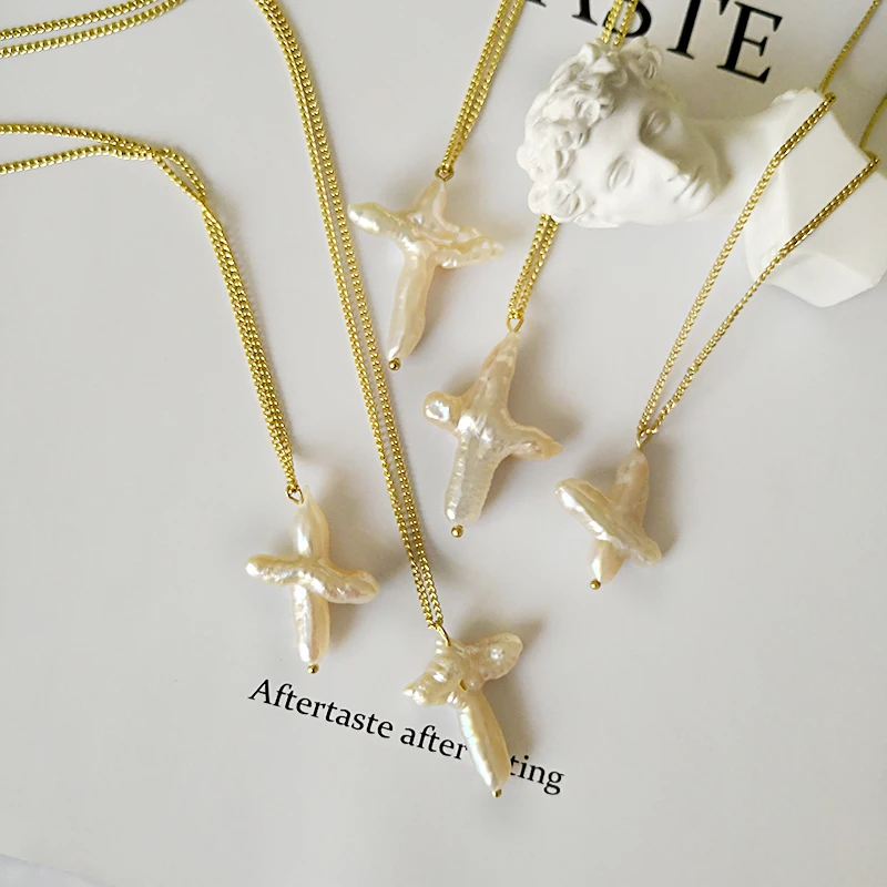 Ожерелье Peri'sbox из натурального пресноводного жемчуга золотая цепочка с