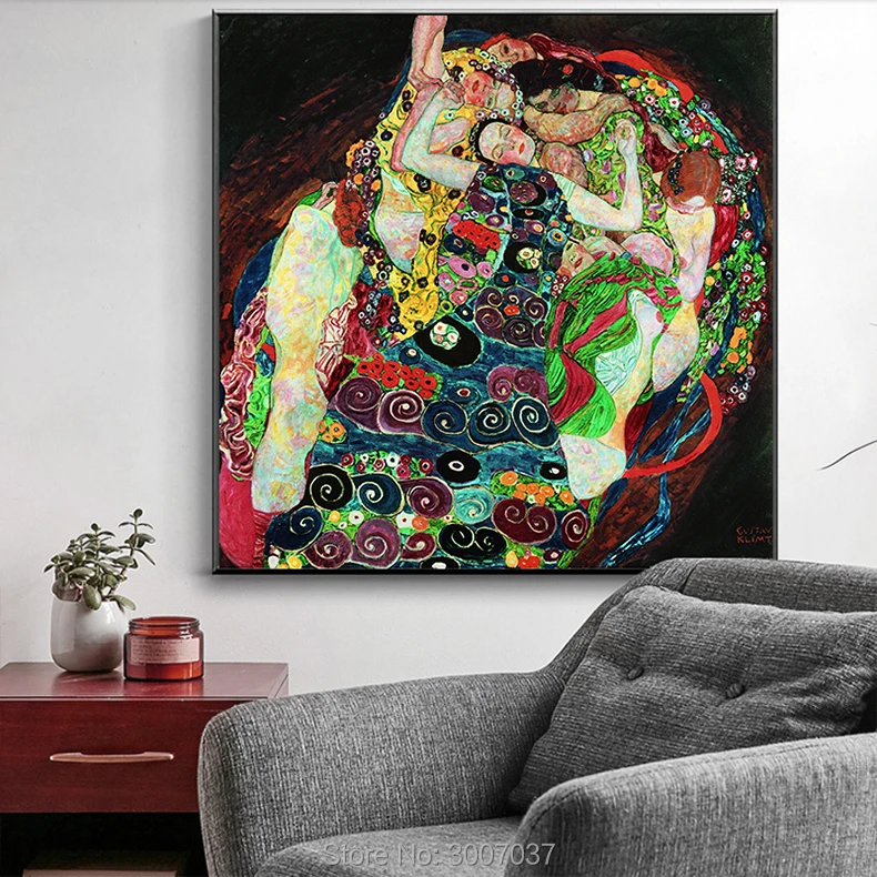 Koop Abstract Beroemde Gustav Klimt Canvas Schilderij Handgeschilderde Modern Decor Wall Art Pictures Voor Slaapkamer Eetkamer