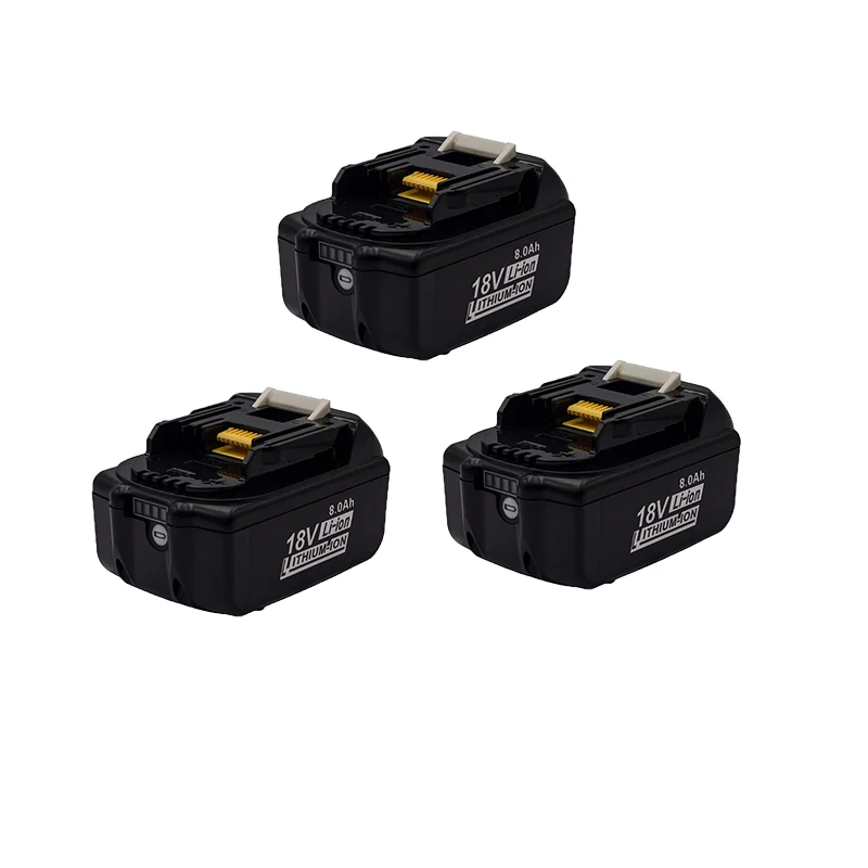 

Rechargeable Battery 18 V 8.0ah, Lithium Ion Battery, Suitable for Makita 18v Battery 8ah, BL1840 BL1850