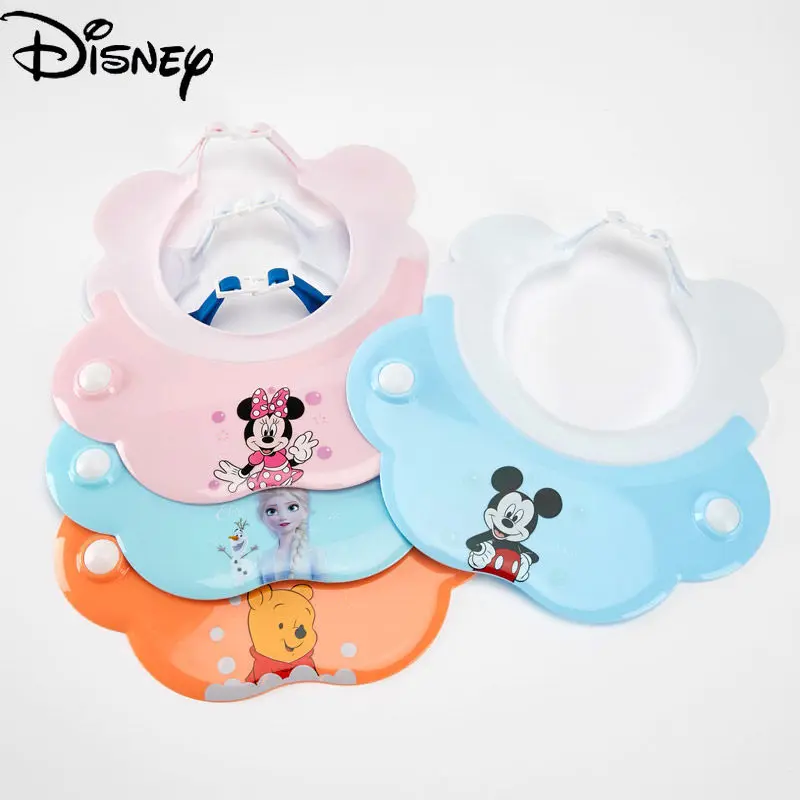 

Disney Cartoon Cute Mickey Minnie Baby Waterproof and Antifouling Soft Silicone Widened Adjustable Bath Shampoo Cap