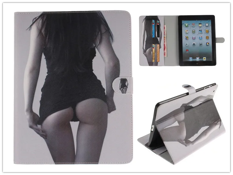 Чехол из искусственной кожи с рисунком девушки тигра Льва совы для iPad Mini 4 Кожаные