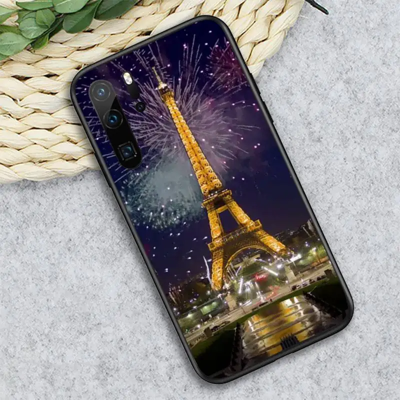 

Romantic Paris Eiffel Tower Phone Case For Huawei honor Mate P 9 10 20 30 40 Pro 10i 7 8 a x Lite nova 5t