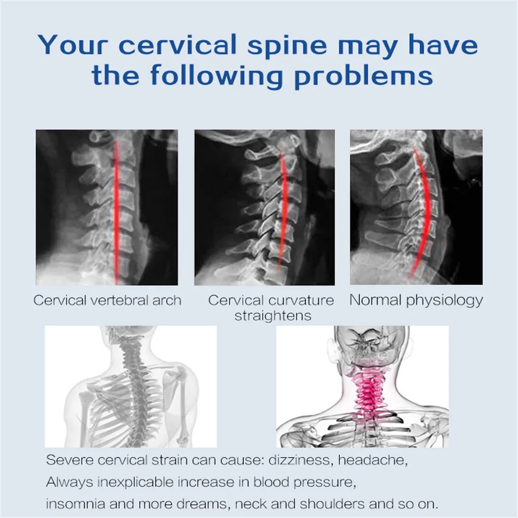 Женская Массажная подушка для коррекции шеи Растяжитель мышц спины Корректор