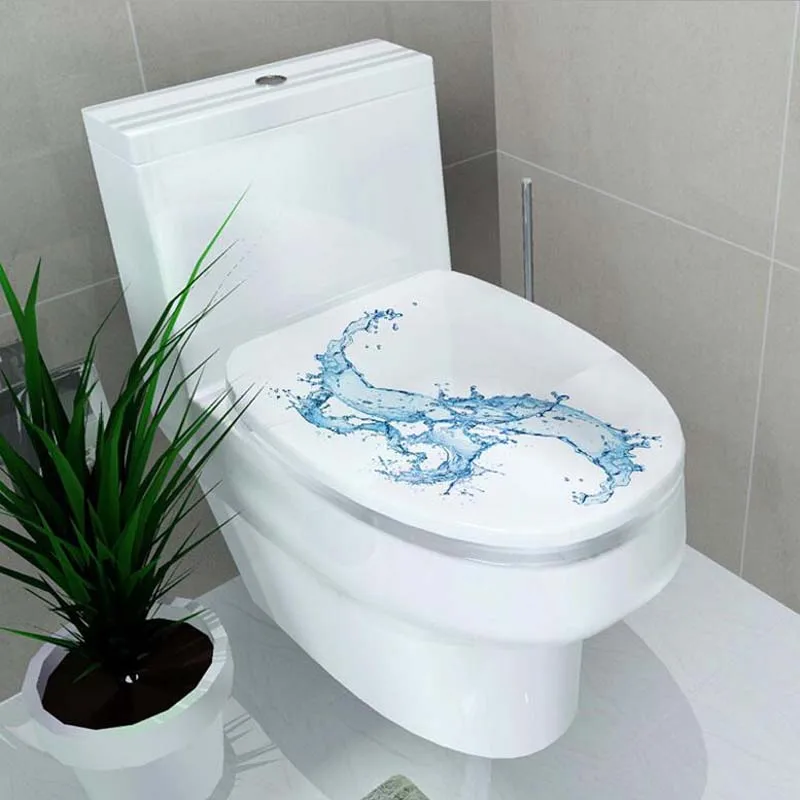 

1Pcs 3D Toilet Sticker Decoration Wallpaper Bathroom Decor Accessories Wall Stickers Room Home Decor WC Sticker Decoratie