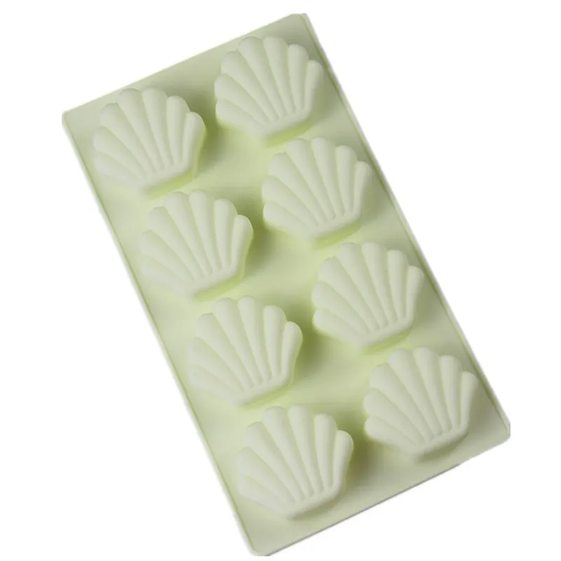 

3d Food Grade Silicone Baking Cake Mold 8 Holes Empty Shell DIY Handmade Soap Mold Chocolate Candy Mold Fondant Cake Decor m247