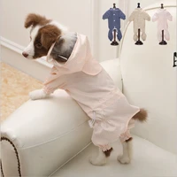 pet hooded raincoat dog four legged one piece waterproof coat dirt resistant small medium large dogs products chubasquero perro