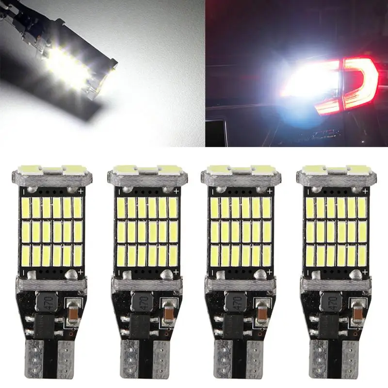 T15 W16W светодиодный 921 912 супер яркий 45SMD 4014 Canbus без ошибок автомобиля резервного