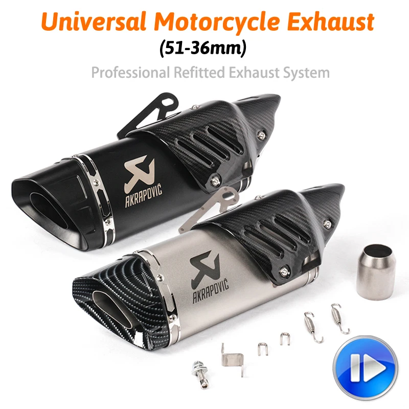 Мотоцикл Akrapovic выхлоп Escape для R1 R6 R3 Z900 KTM390 K8 модифицированный Uiversal мотоцикл лазерный скутер углеродный глушитель наклейка