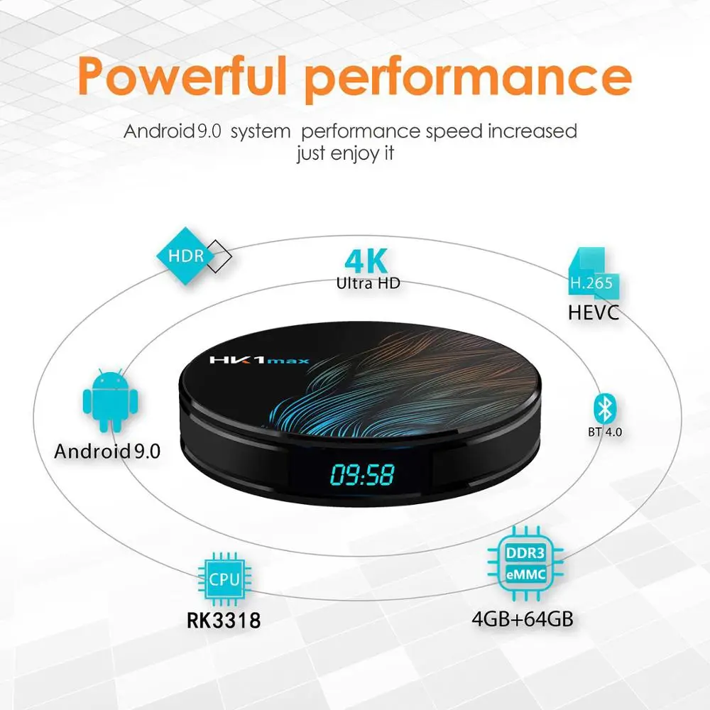 Android 9 0 HK1 MAX Mini Smart TV Box 2 4G/5G Wifi четырехъядерный BT 4 телеприставка медиаплеер 4G 32G 64G PK