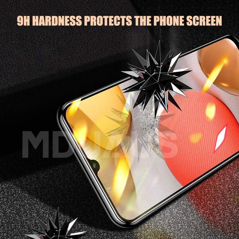 9D Tempered Glass For Samsung Galaxy A02 A12 A32 A42 A52 A72 F41 F62 Screen Protector Glas M02 M12 A01 A51 A71 Protective Glass