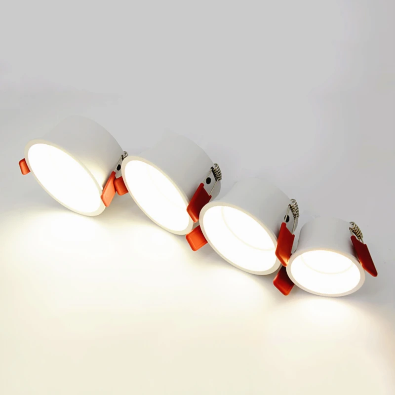 

Anti-Glare LED Dimmable Recessed Downlight 3w 5W 7W 12W 15W 18w Ceiling Lamps AC85-265V LED Spot Lights High Quality