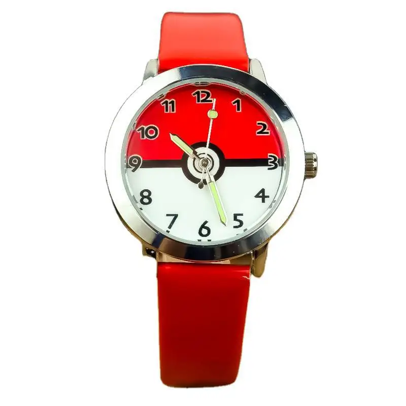 Оригинальные детские наручные часы с покемоном модные Мультяшные кварцевые для