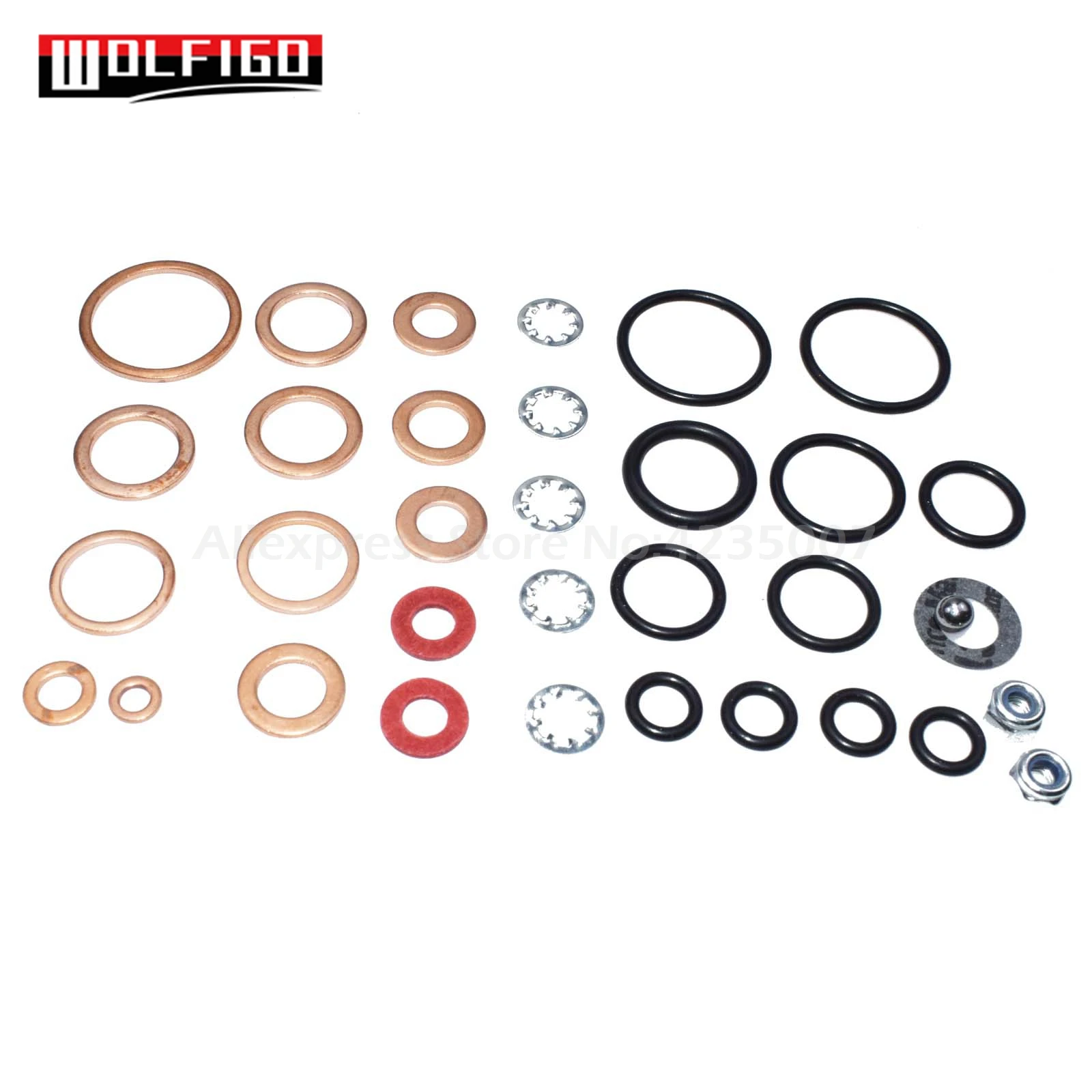 WOLFIGO New 7135-110 For Ford Massey Ferguson CAV Injector Pump Repair Gasket Kit 7135-110S 7135-70 9009-089A | Автомобили и