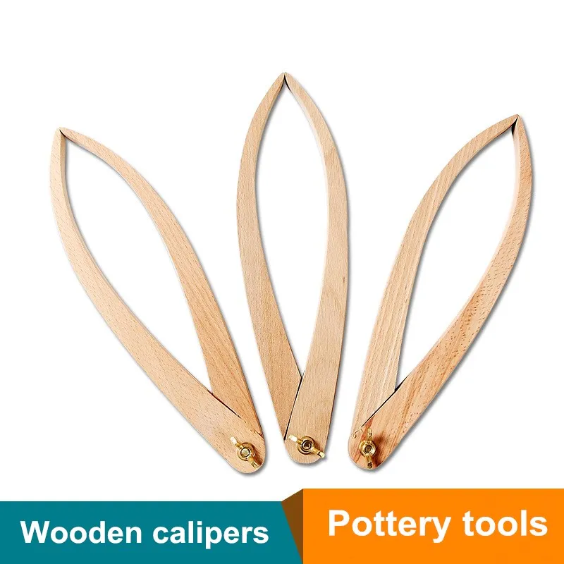 

Ceramic art wooden distance measuring caliper outer diameter measurement external card positioning caliper measuring tool