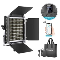 neewer 660 led video light dimmable bi color photography lighting kit with app control system professional for youtube studio