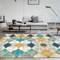 retro american rugs geometry moroccan national style bedroom door mat living room carpet home rug area rug green red bulue