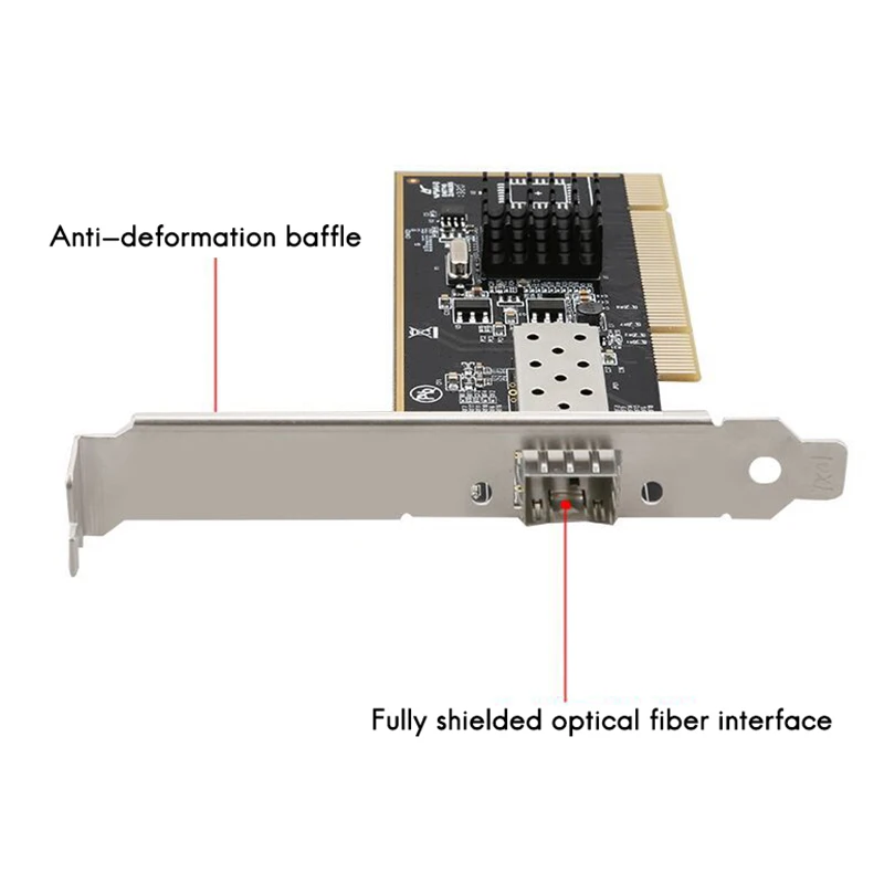 

TXA087 PCI Gigabit Optical Fiber Network Card for 82545 Ethernet 1000Mbps Desktop SFP Optical Port 1G Network Card