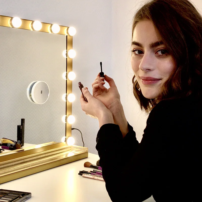 Голливудское освещенное туалетное зеркало с подсветкой туалетный столик для