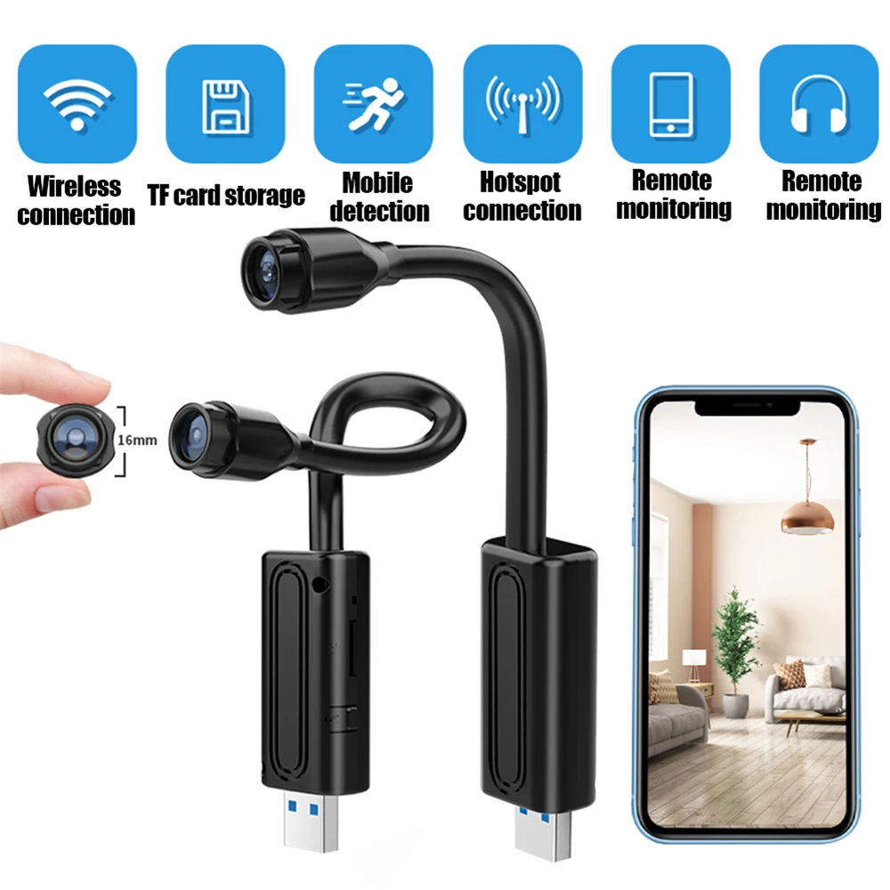 

W11 Mini USB Camera Wireless Wifi Home Baby Security Monitor IP Remote Real Time Monitoring Cam With Record Video & Take Photos